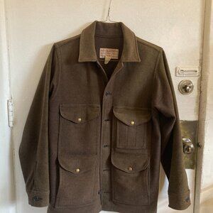 Vintage Filson Mackinaw Cruiser Brown Green Wool Made in USA
